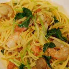 รูปของ *海老とベビーホタテの柚子胡椒パスタ*