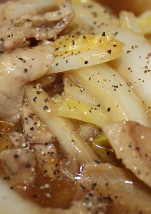 白菜と豚肉の中華あんかけ（丼）-レシピのメイン写真