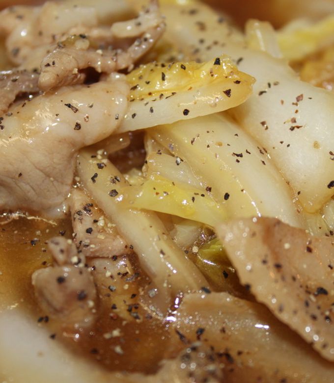 白菜と豚肉の中華あんかけ(丼)-レシピのメイン写真
