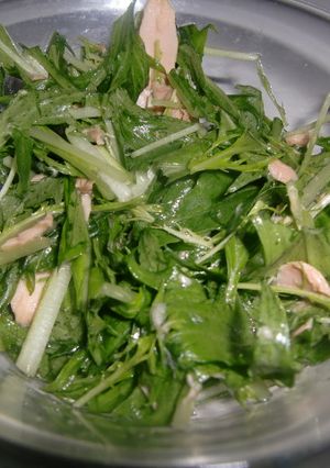 シーチキン水菜さらだ-レシピのメイン写真