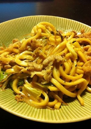 冬向けおつまみ＊いつもの焼きうどん＊-レシピのメイン写真