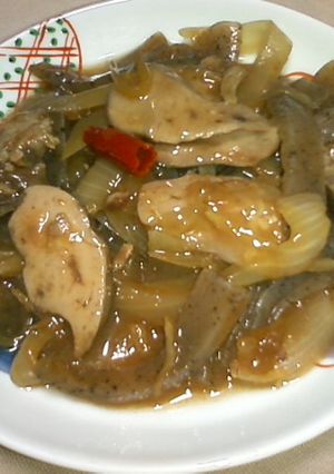 鶏肝こんにゃくのピリ辛生姜煮-レシピのメイン写真