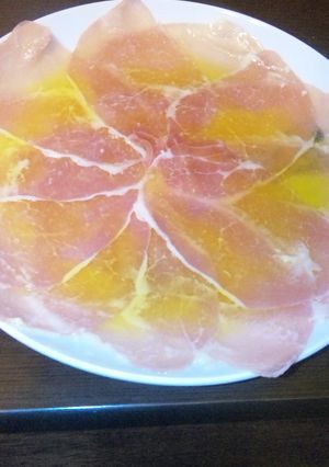 生ハムのオリーブオイルがけ-レシピのメイン写真