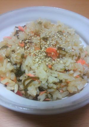 生切り昆布(だし昆布)鮭炊き込みご飯-レシピのメイン写真