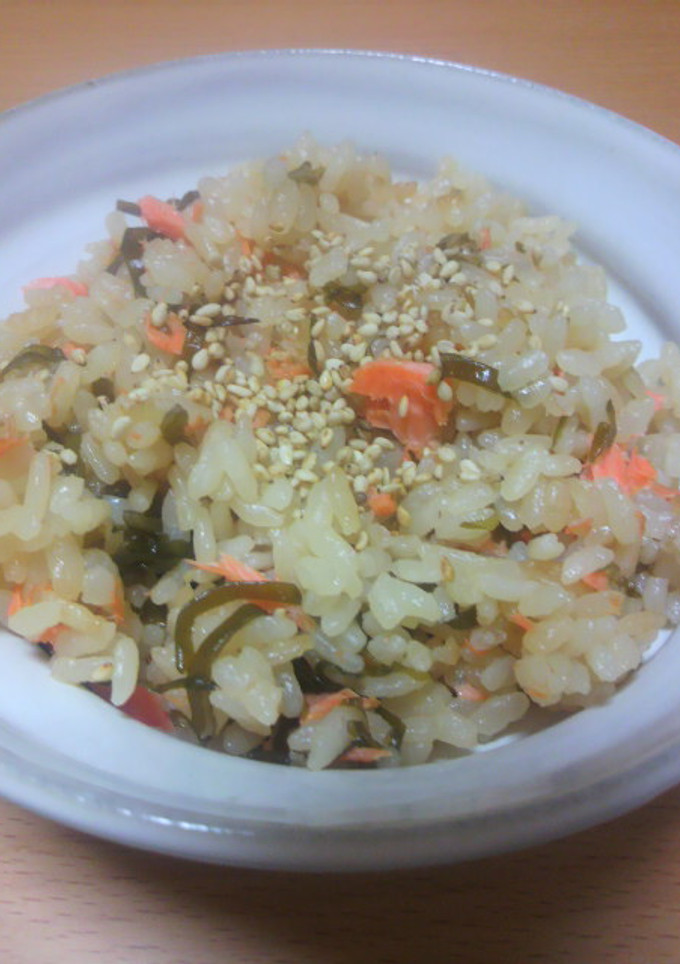 生切り昆布(だし昆布)鮭炊き込みご飯-レシピのメイン写真