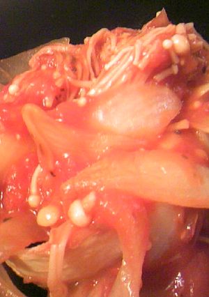 ダイエット：玉葱とえのきだけのトマト煮-レシピのメイン写真