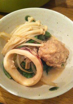 ちょっと一手間☆鶏つくね豆乳鍋-レシピのメイン写真