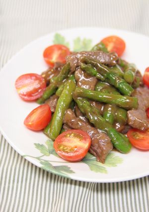 牛肉とアスパラのまろやか炒め-レシピのメイン写真