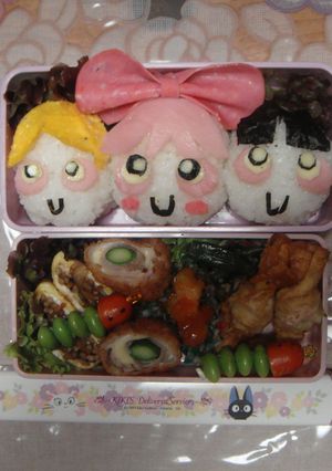 パワーパフガールズのキャラ弁-レシピのメイン写真