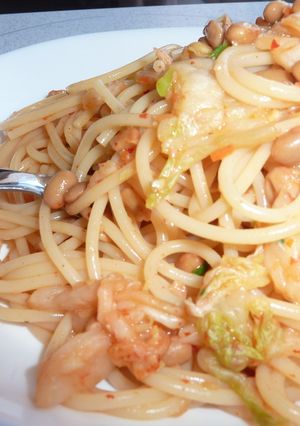 激うま！納豆キムチパスタ★-レシピのメイン写真