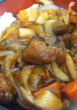 きのこたっぷり酢豚丼-レシピのメイン写真