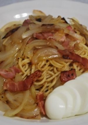玉葱とベーコンのスパゲティ-レシピのメイン写真