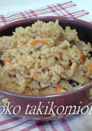 マイベスト♪食べすぎきのこ炊きこみおこわ-レシピのメイン写真
