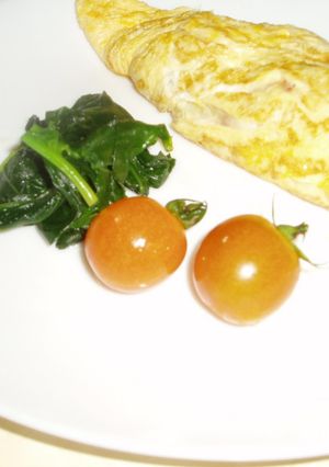 旬のキノコとエビチリオムレツ-レシピのメイン写真