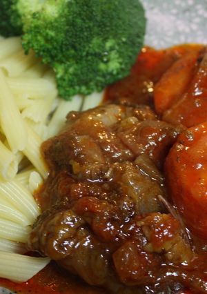 牛すじの赤ワイン煮★安い素材を美味しく-レシピのメイン写真