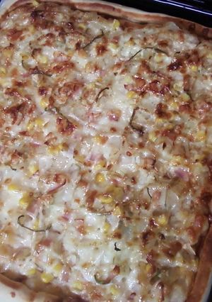 長男作のピザ★ポテトタイプと牛蒡サラダ★-レシピのメイン写真