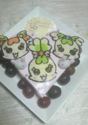 可愛いキャラケーキプリキュア-レシピのメイン写真