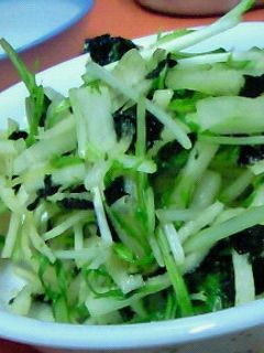 シャキっと!大根と水菜の海苔和え-レシピのメイン写真