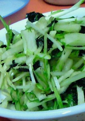シャキっと！大根と水菜の海苔和え-レシピのメイン写真