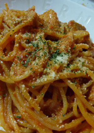 鶏肉とダブルチーズのまろやかトマトパスタ-レシピのメイン写真