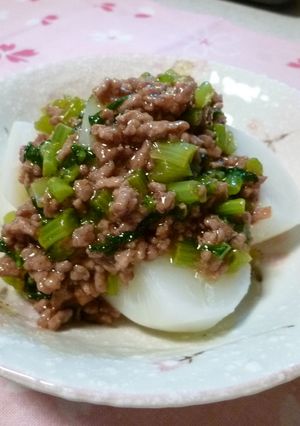 ゆでかぶの肉あんかけ-レシピのメイン写真