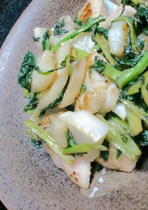 鶏肉とカブの生姜炒め-レシピのメイン写真