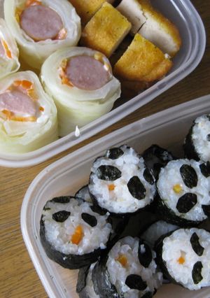2歳児用☆パンダおにぎり☆手抜き版-レシピのメイン写真