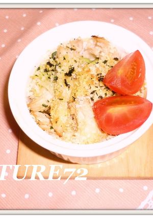 †ココット皿de鶏チーズ・スープと共に†-レシピのメイン写真