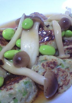 ふわほわ♪まるまるレンコン豆腐あんかけ-レシピのメイン写真