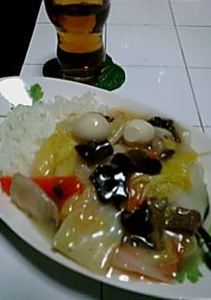 八宝菜で中華丼ぶり♪-レシピのメイン写真