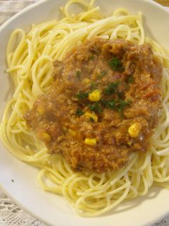 簡単!すぐできる野菜たっぷりミートソース-レシピのメイン写真