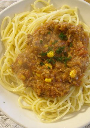 簡単！すぐできる野菜たっぷりミートソース-レシピのメイン写真