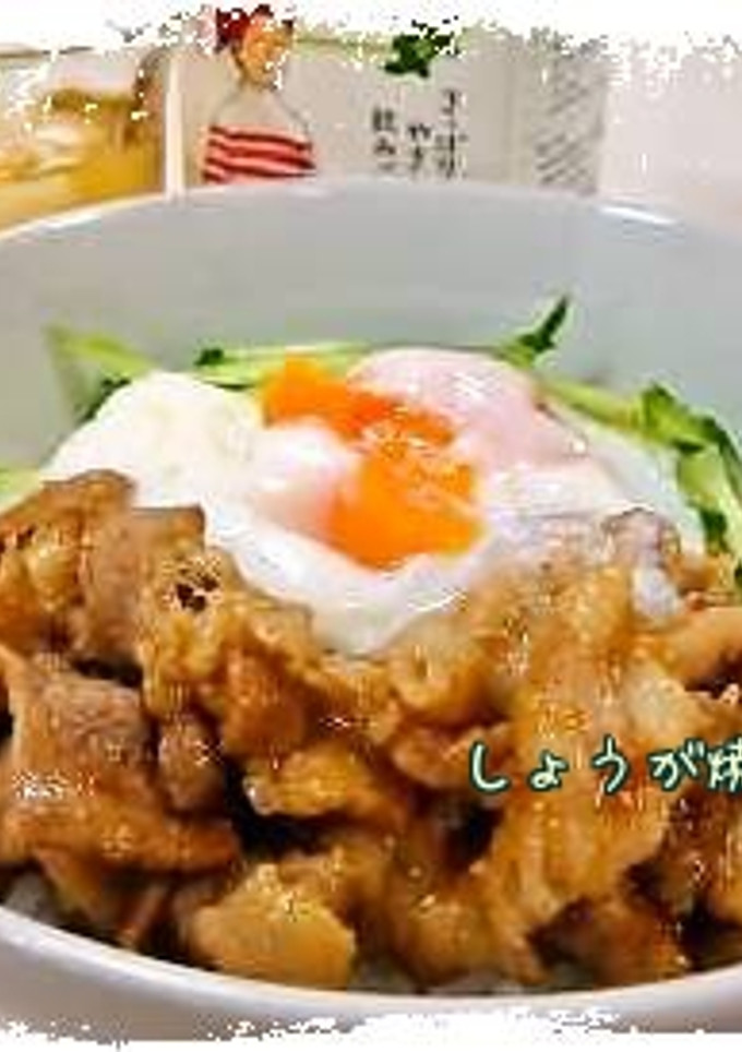 簡単しょうが焼き丼*-レシピのメイン写真