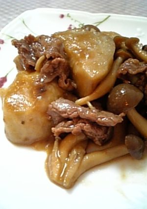 ♪里芋と牛こま肉のオイスターソース煮♪-レシピのメイン写真
