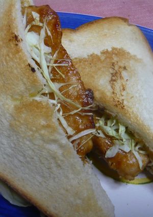 照り焼きチキンdeホットサンド-レシピのメイン写真