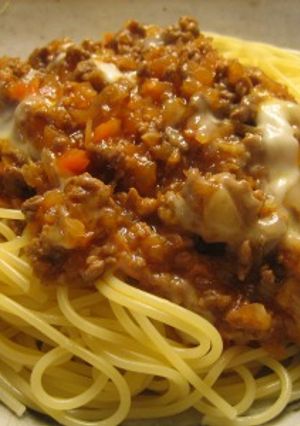 おしょうゆミートソーススパゲティ-レシピのメイン写真