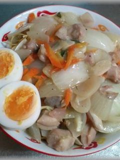 ホルモンかた焼きそば-レシピのメイン写真