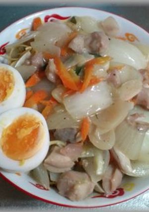ホルモンかた焼きそば-レシピのメイン写真