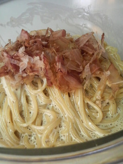 山葵のクリームパスタ☆ワンボウルつ~ん♪-レシピのメイン写真