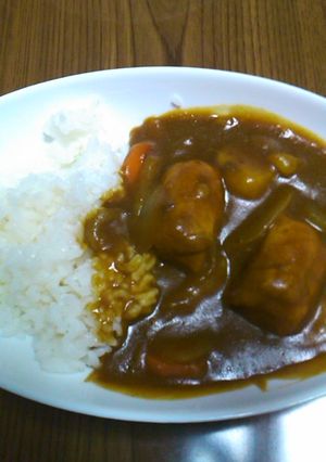 肉巻きチーズinちくわでカレーライス-レシピのメイン写真