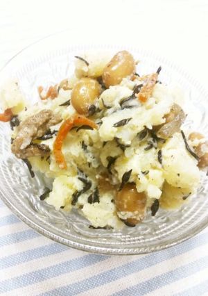 *ヒジキ煮のポテサラ風*-レシピのメイン写真