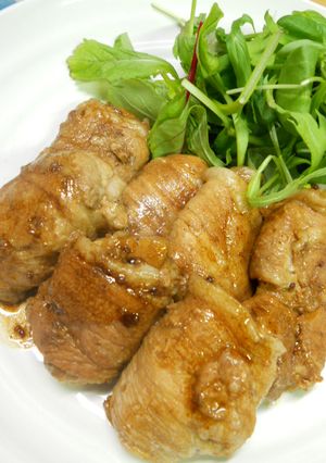 粒マスタードとレンコンの肉巻き-レシピのメイン写真