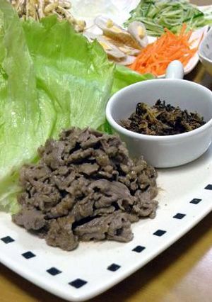 牛肉の胡麻マスタード炒め-レシピのメイン写真