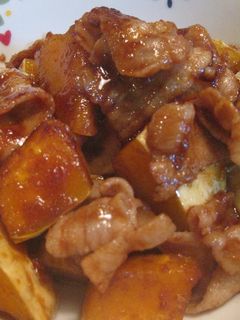 かぼちゃと豚肉の照り照り炒め-レシピのメイン写真