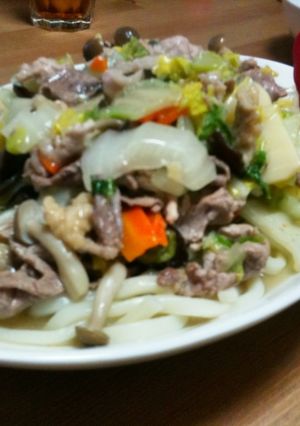 八宝菜あんかけうどん-レシピのメイン写真