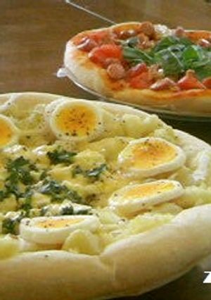 ●ピッツァ●　トマト　ポテトたまご-レシピのメイン写真