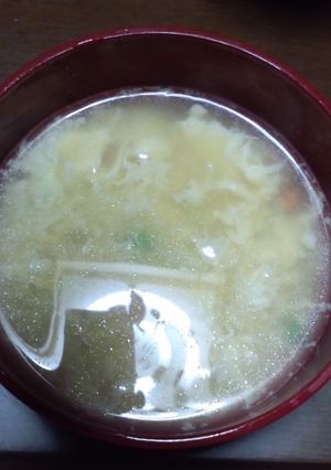 あっと言う間にふんわり卵スープ♪-レシピのメイン写真