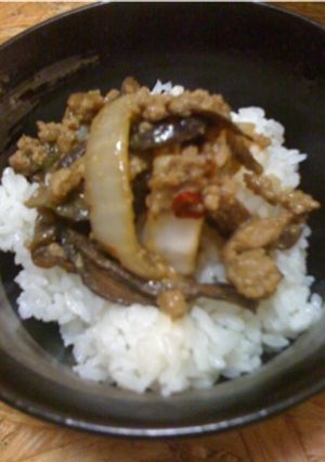 ナスと白菜の肉味噌炒め-レシピのメイン写真