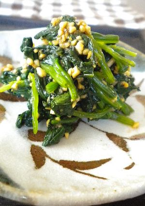 ほうれん草のピーナツあえ-レシピのメイン写真