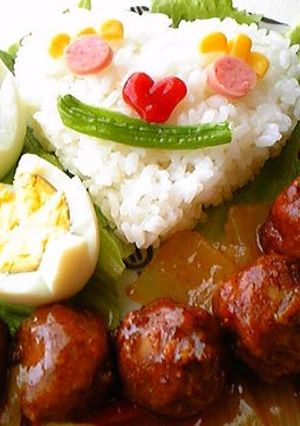 カンタン酢豚で作るだけ♪お子様ランチ風-レシピのメイン写真